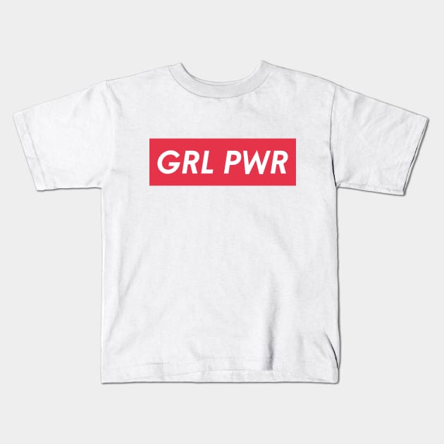 "Girl Power" Feminist Design Kids T-Shirt by EbukaAmadiObi19